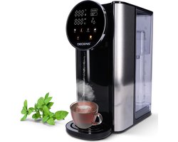 Decens Heetwater Dispenser - 6 Temperatuur Opties - Incl. 2 Waterfilters - Instant Waterkoker - Heetwatertap - Warmwaterdispenser - Touchscreen - RVS