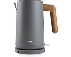 DOMO DO9268WK Waterkoker 'Wood You' - 1,7 L - mat grijs