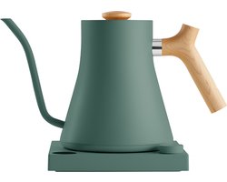 Fellow Stagg EKG - Electric Pour-Over Kettle - Smoke Green with maple handle