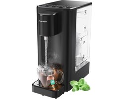 Heetwaterdispenser 3L - 45° 100° - 100/200/300 ml - Instant Waterkoker - Zwart - Vivid Green