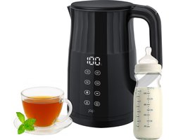 JAP Appliances Calidaqua - Waterkoker (1.7 liter) met temperatuurregeling - Warmhoudfunctie - 40°C voor babyvoeding - Zwart