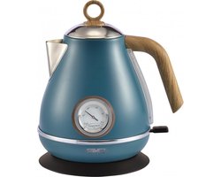 Kassel 93234 - Retro Waterkoker - 1,7L - RVS - Turquoise - met thermometer