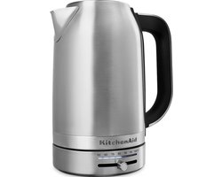 KitchenAid Waterkoker met temperatuurregeling tussen 50°C en 100°C - 1,7 l - Snel en stil - Roestvrij staal - Inox