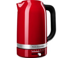 KitchenAid Waterkoker met temperatuurregeling tussen 50°C en 100°C - 1,7 l - Snel en stil - Roestvrij staal - Keizerrood