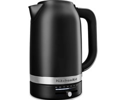 KitchenAid Waterkoker met temperatuurregeling tussen 50°C en 100°C - 1,7 l - Snel en stil - Roestvrij staal - Mat zwart