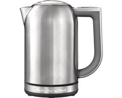 KitchenAid Waterkoker - Waterkoker met temperatuurregeling, digitale display en warmhoudfunctie - 1,7 L, Roestvrij staal (grijs)