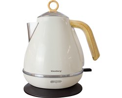 Klausberg 7708 - Retro Waterkoker - 1,7L - RVS - Gebroken wit