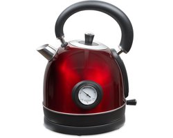 MOA Retro Waterkoker Rood 1,8 liter - Elektrisch - RVS - EK3TR