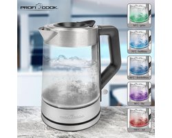 ProfiCook WKS 1190 - Waterkoker - Snoerloos - Glas, RVS