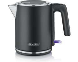 Severin WK 9555 - Waterkoker - 1 Liter - RVS - 2400W - 360° Centraal draadloos systeem - Zwart