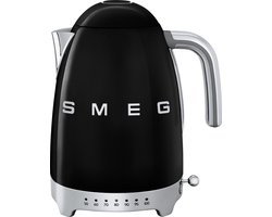 SMEG KLF04BLEU - Waterkoker - Zwart - 1,7L - 7 temperaturen