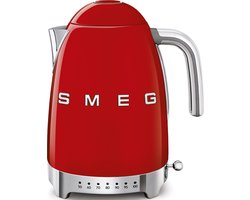 SMEG KLF04RDEU - Waterkoker - Rood - 1,7L - 7 temperaturen