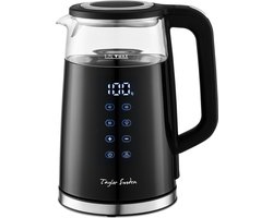 Taylor Swoden Denise - Waterkoker - met Temperatuurregeling - Warmhoudfunctie - Dubbelwandig - Cool-touch - 1,7L - 2200W - Zwart