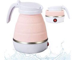 TeaTime Opvouwbare waterkoker - roze - waterkokers - waterkoker klein - elektrisch - 0.6L