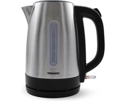 Tomado TWK1704S - RVS Waterkoker - 1,7 liter - Waterniveau indicator – Uitneembaar Kalkfilter - 2200 watt