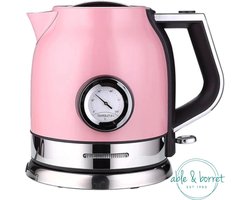 Waterkoker retro - Waterkoker roze - Waterkokers - Roze - RVS - Waterkoker retro vintage - Waterkoker vintage - 1,8 liter - Able & Borret