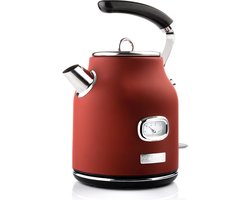 Westinghouse Retro Waterkoker - Rood - 1,7 Liter - Met Kalkfilter