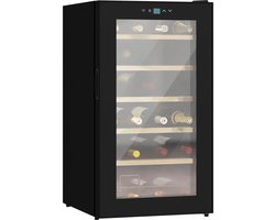 Jermore® - Wijnkoeler voor 24 Flessen - 65L Capaciteit - Met LED-Licht & Touchscreen