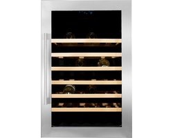 Vinata Premium Wijnklimaatkast Serottini Inbouw - RVS - 48 flessen - 88.5 x 59x 55.8 cm - Glazen deur