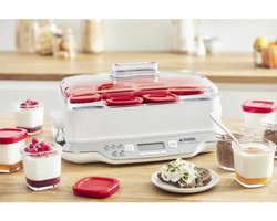 SEB Yoghurtmaker 12 potten 140 ml, Yoghurt en zelfgemaakte desserts, 5 automatische programma's, 100% BPA-vrij, Made in France YY5114FB