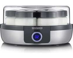 Severin JG 3521 Yoghurtmaker met 6 Programma's - Inclusief 7 glazen potjes - 100% BPA-vrij