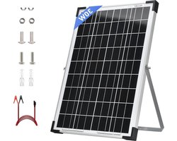 30 W monokristallijn zonnepaneel - zeer efficiënte module - PV Power Charger - 12 V zonnepanelen - huizen camping - camper accu - off-grid toepassingen