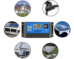 40A DC 12V - 24 V PWM Solar laadregelaar met LCD en 5V USB