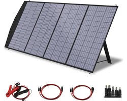 AllPowers - AP-SP-033-BLA - Zonnepaneel - Opvouwbaar Zonnepaneel - Zonnepanelen Compleet Pakket - Monokristallijn Silicium - 140W - 18V - Zwart