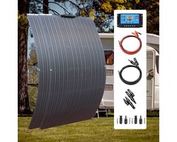 AM Products Flexibel Zonnepaneel - Compleet Pakket - 200W Solar Energy System - Buigbaar - UltraDun 3MM - Lichtgewicht - Zonnepaneel Camper