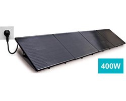 Avidsen Soria Wifi 400 Watt zonnepanelen met stekker - plug-and-play met vloer- en muurbevestiging - monitoren via app - inclusief beugels