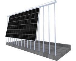 Balkon zonnepaneel set 370Wp - Zonnescherm - Privacyscherm