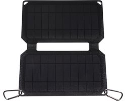 Denver Solar Panel - Opvouwbaar Zonnepaneel - 10W - Slim Design - SOP10100 - Zwart