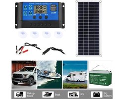 Flexibel Zonnepaneel - 10-15 Watt - 12V - Met 60a Controller - Draagbaar zonnepaneel - 43 x 20 cm Zonnepaneel