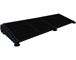 Glampère Flatfix Fusion Plug & Play zonnepanelen set plat dak naast elkaar 820 Wp Full black. Nu met gratis Glampère budget tuinpaalstopcontact NLB5711Z.