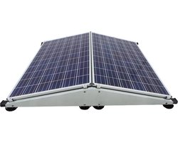 Glampère Flatfix Fusion Plug & Play zonnepanelen set plat dak oost-west 820 Wp. Nu met gratis Glampère budget tuinpaalstopcontact NLB5711Z.