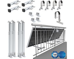 NuaSol Balkon elektriciteitscentrale beugel bevestiging voor twee zonnepanelen