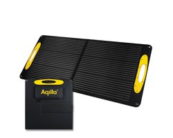 Opvouwbaar Zonnepaneel, 100W, Monokristallijn, IP65 Waterbestendig, USB-A en USB-C Poort, Solar Panel, 3m Kabel met 4 Aansluitingen, Draagbaar Zonnepaneel, Aqiila Sunbird P100