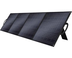 SolarPlay T200 zonnepaneel, 200W maximaal uitgangsvermogen, 23,4% hoge conversie-efficiëntie, IP65 waterdicht en stofdicht, verstelbare standaard, voor SolarPlay Q2501 energiestation