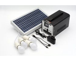 Technaxx TX-200 Zonne-energie Kit - 18W - Oplaadbaar - 8 Meter kabel - Zwart