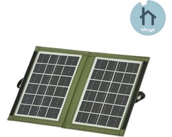 Thuys - Draagbaar Zonnepaneel - Opvouwbaar Zonnepaneel - Solar Charger - 7,2W - Efficiënt - Duurzaam