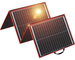 Thuys – Zonnepanelen Compleet Pakket – Zonnepaneel Opvouwbaar – Met Stekker – Meerdere Apparaten Tegelijk – Waterdicht – 160W – Zwart