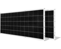 TORNASOL® Zelf te installeren zonneset 600W, x2 flexibele ultralichte monokristallijne zonnepanelen 310W-1000V, IP68 bescherming, schuko-aansluiting | MC4 kabel, aanbevolen voor balkongebruik