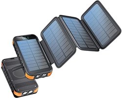 Velox Solar charger - Solar panel - Solar oplader - Solar charger zonnepaneel - Solar charger powerbank - Oranje