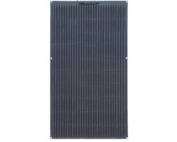 Xinpuguang - Zonnepaneel - Waterdicht - Flexibel zonnepaneel - Fotovoltaïsch paneel - Voor thuis, camper, dak, boot - Monokristallijn silicium - 100w - Zwart