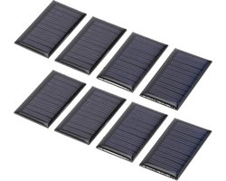 Zonnepaneel 8 stuks 30 MA 5 V - Mini zonnecellen DIY zonne-epoxy plaat - Elektrisch speelgoed materialen - Fotovoltaïsche cellen oplader