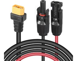 Zonnepaneel naar XT60 Kabel - 1,8 m Verlengkabel met 14 AWG Draad voor Energiecentrales en RV-batterijen