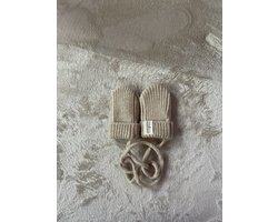 Adalletti - Wanten merinowol baby - 0-9 maanden - Warm beige - Kriebelt niet