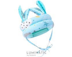 Baby Hoofdkussen - Baby Zachte Helm - Baby Kinderhelm - Baby Kussen Met Stootrand - Hoofdkussen - Hoofdband Baby - Geen Kinder Fietshelm | Luminatic® | Turqoise met Oortjes