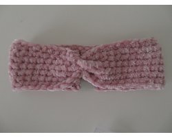 Baby / Kinder Haarband - meisje haarband - winter - 0-1 maand - newborn - roze - ( handgemaakte Sweet Baby Bedstraw )