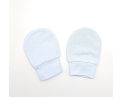 Baby krabwantjes baby handschoentjes licht blauw baby blue | 0-2 maanden | anti krabwanten newborn